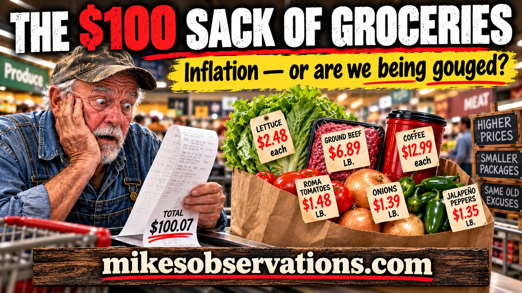 THE $100 SACK OF GROCERIES Inflation, or Are We Being Gouged?
